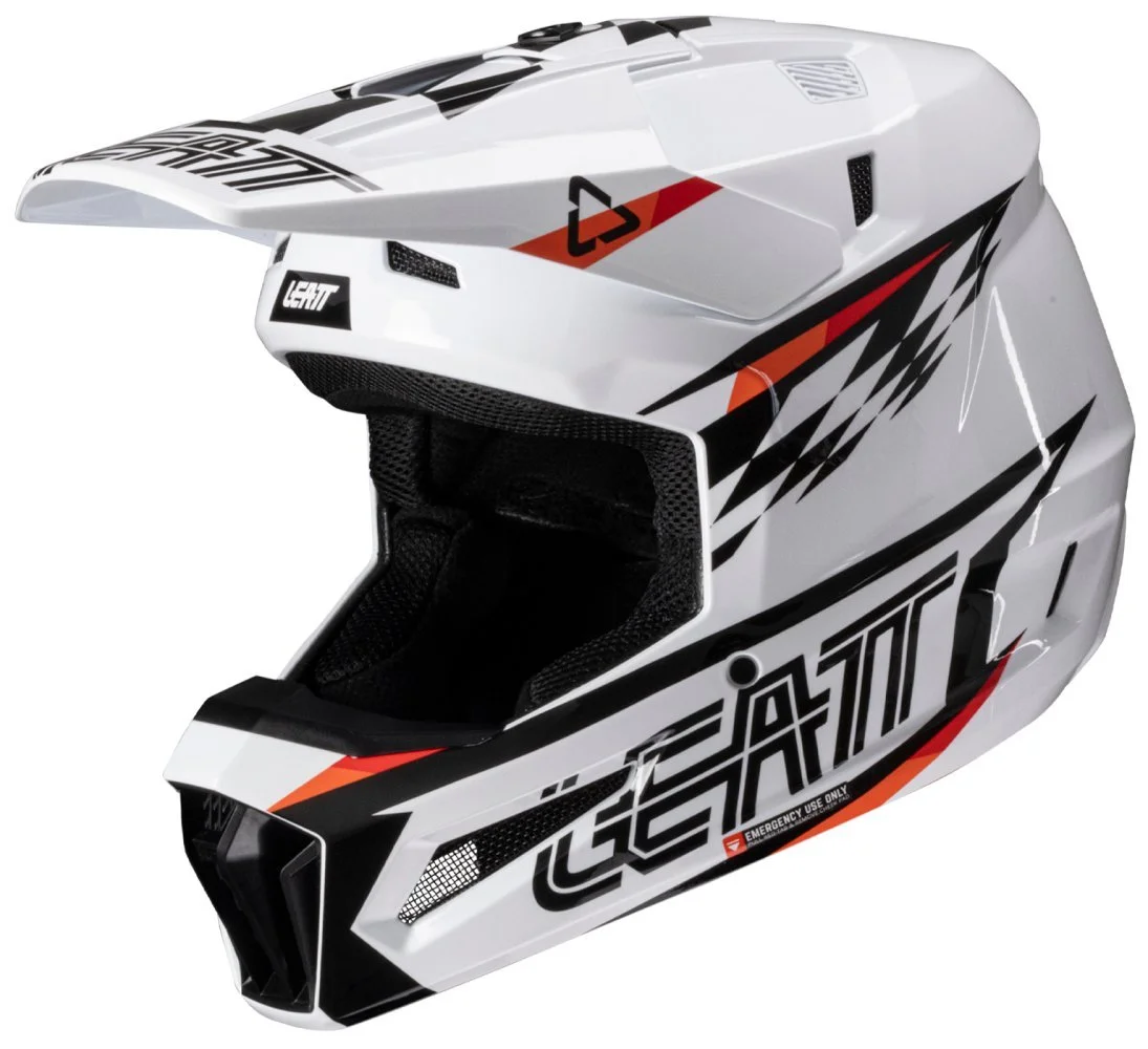 Leatt MOTO 3.5 HELMET + GOGGLE [WHITE]