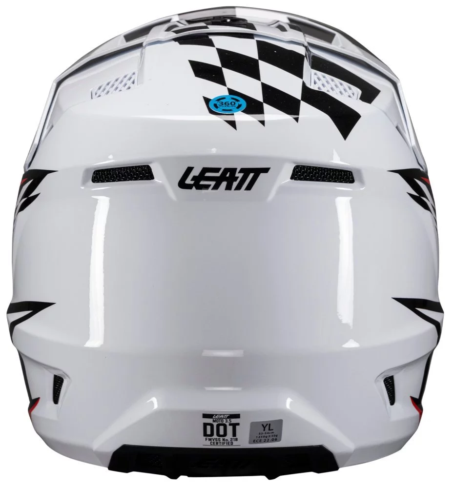 Leatt MOTO 3.5 JR HELMET + GOGGLE [WHITE]