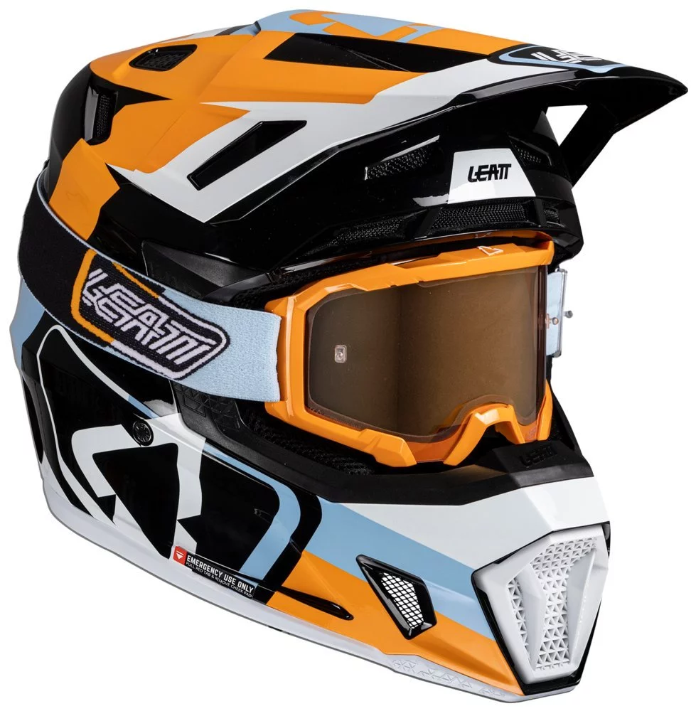 Leatt MOTO 7.5 HELMET + GOGGLE [ORANGE]
