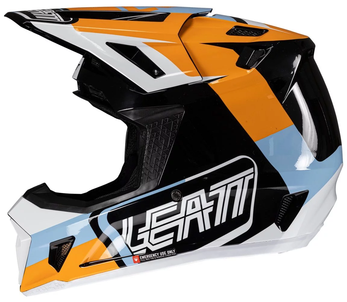 Leatt MOTO 7.5 HELMET + GOGGLE [ORANGE]
