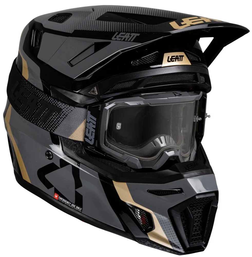 Leatt MOTO 8.5 HELMET + GOGGLE [BLACK]