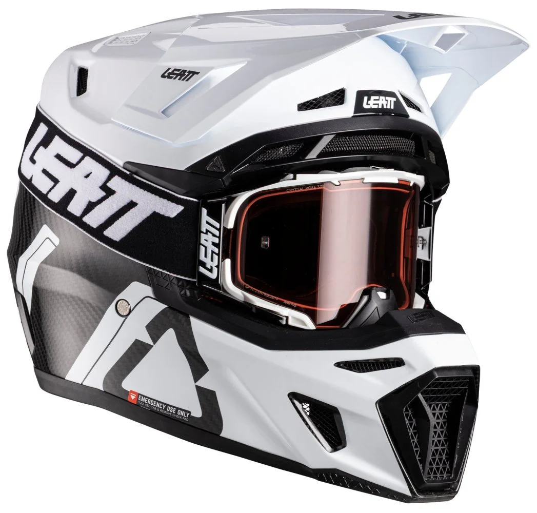Leatt MOTO 9.5 HELMET + GOGGLE [WHITE]