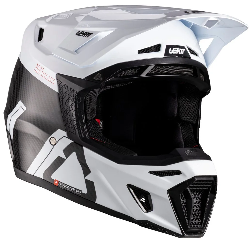 Leatt MOTO 9.5 HELMET + GOGGLE [WHITE]
