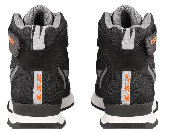 LS2 ACRUX MAN BOOTS BLACK HI-VIS ORANGE