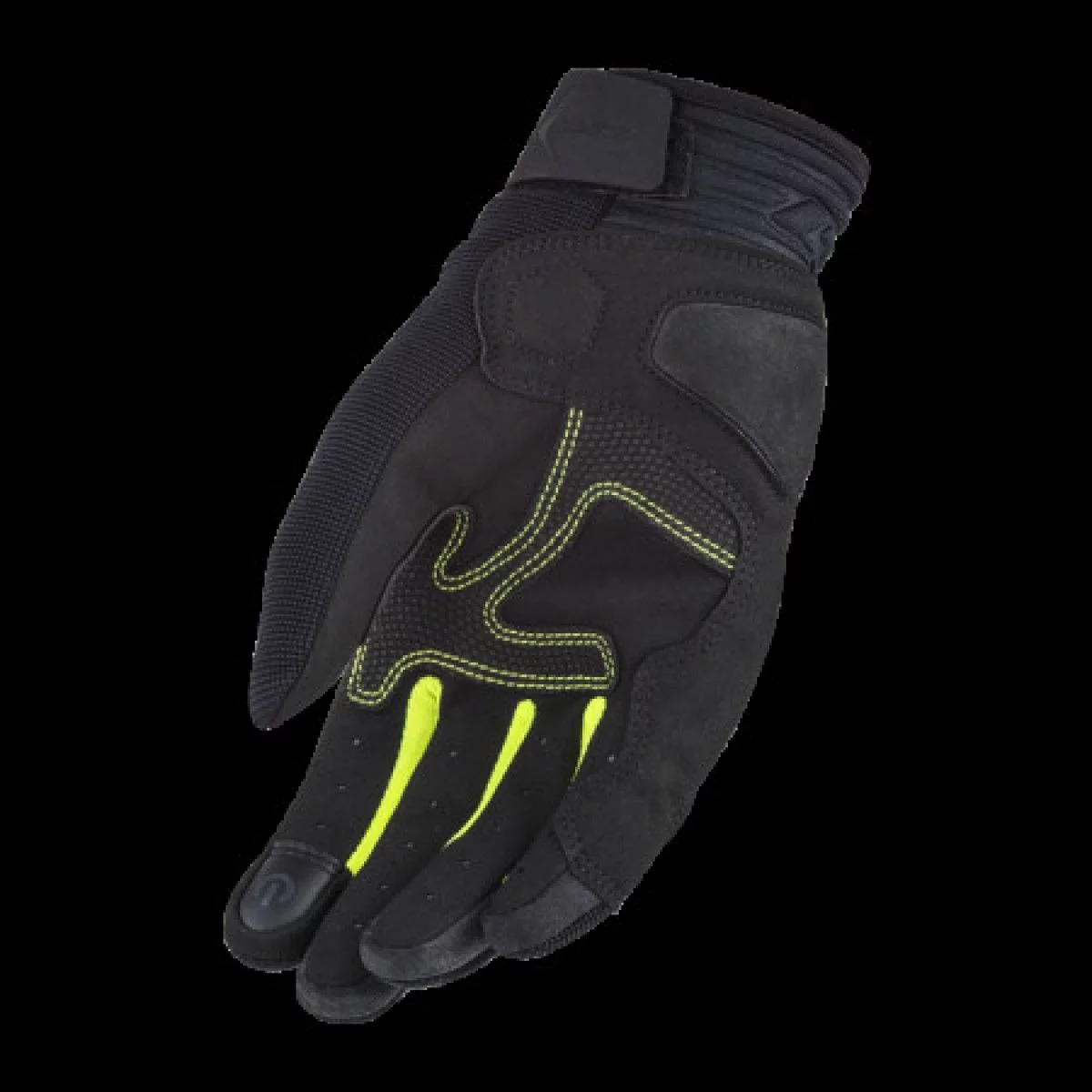 LS2 ALL TERRAIN LADY GLOVES BLACK HI-VIS YELLOW