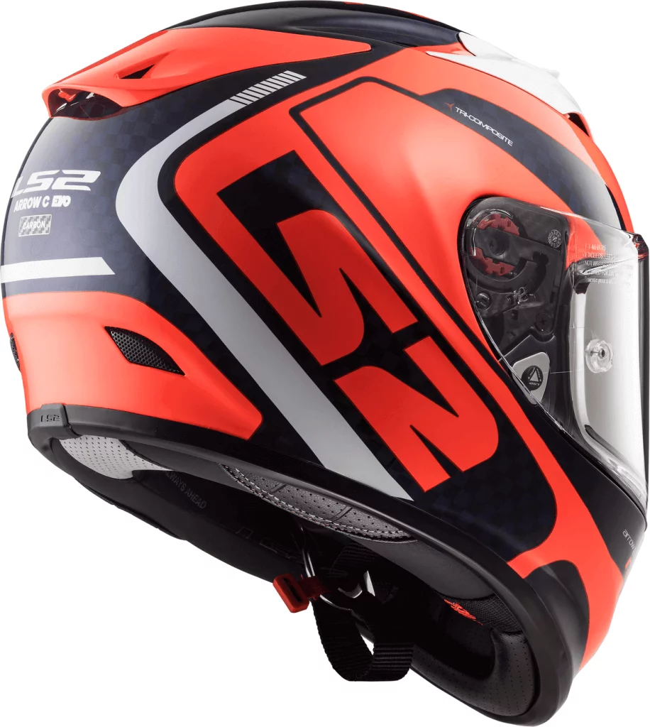 LS2 FF323 ARROW C EVO STING BLUE FLUO ORANGE M