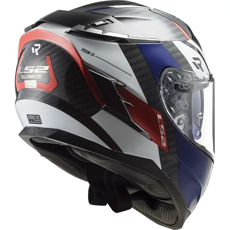 LS2 FF327 CHALLENGER CT2 ALLOY WHITE BLUE RED L