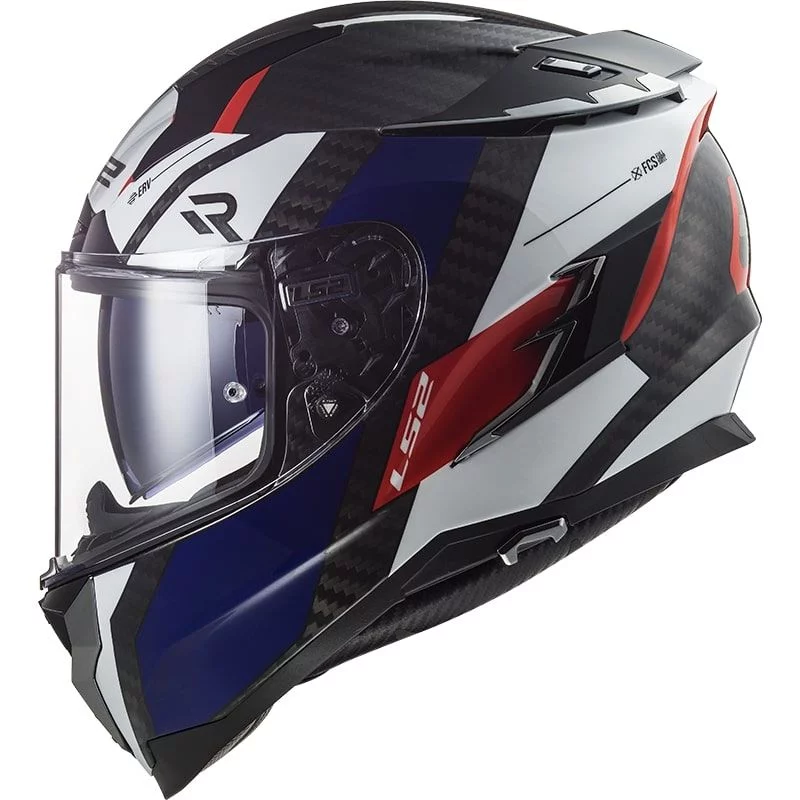 LS2 FF327 CHALLENGER CT2 ALLOY WHITE BLUE RED L