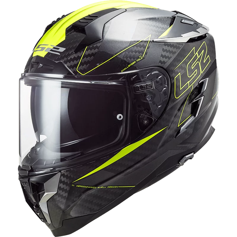 LS2 FF327 CHALLENGER CT2 FOLD GLOSS HI-VIS YELLOW