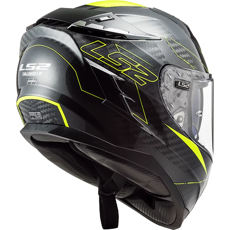 LS2 FF327 CHALLENGER CT2 FOLD GLOSS HI-VIS YELLOW