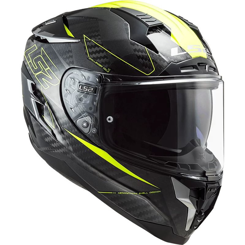 LS2 FF327 CHALLENGER CT2 FOLD GLOSS HI-VIS YELLOW