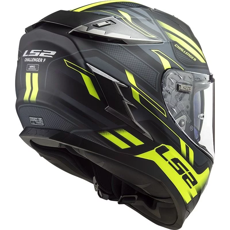 LS2 FF327 CHALLENGER SPIN MATT COBALT HI-VIS YELLOW
