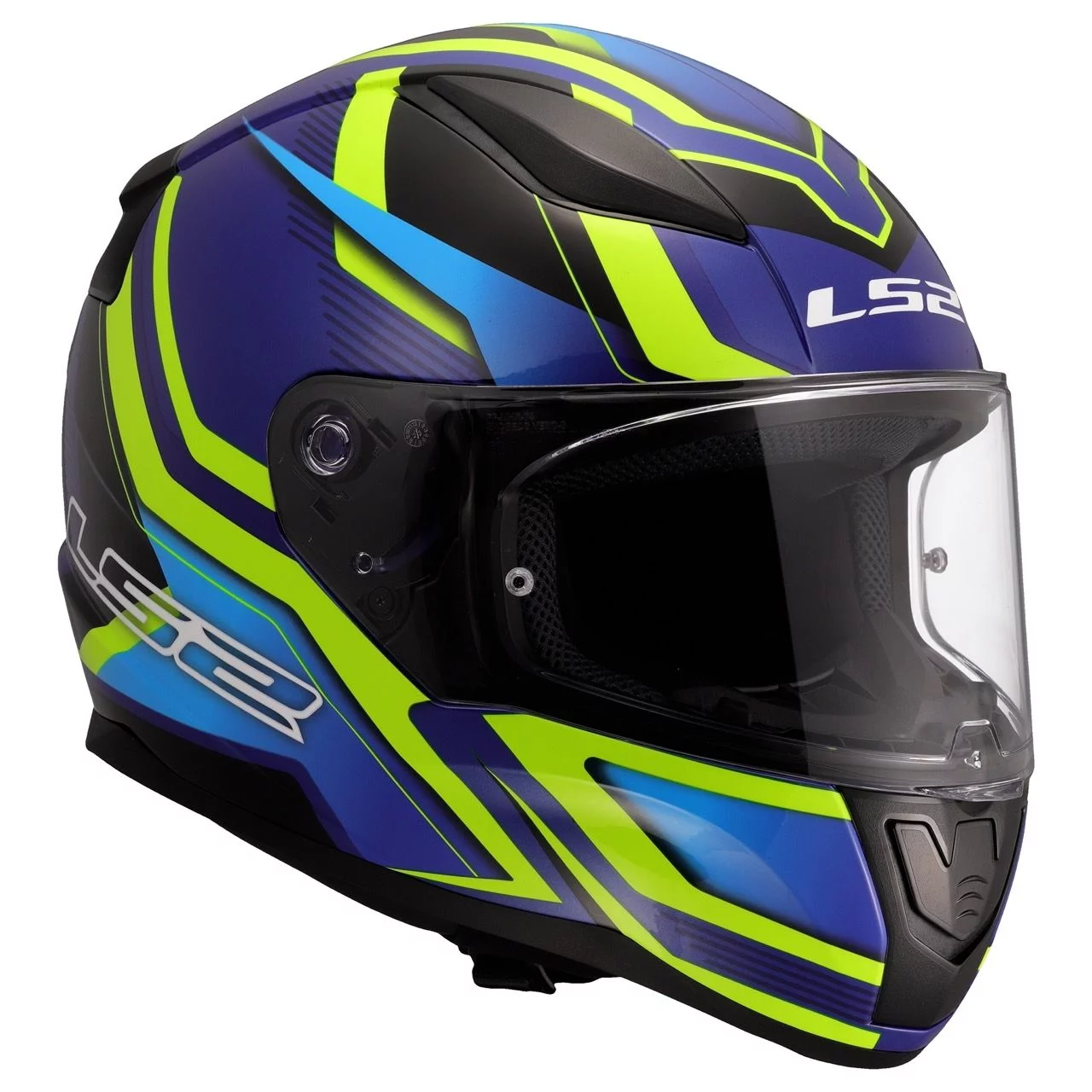 LS2 FF353 RAPID 2 FLITZ HI-VIZ YELLOW BLUE