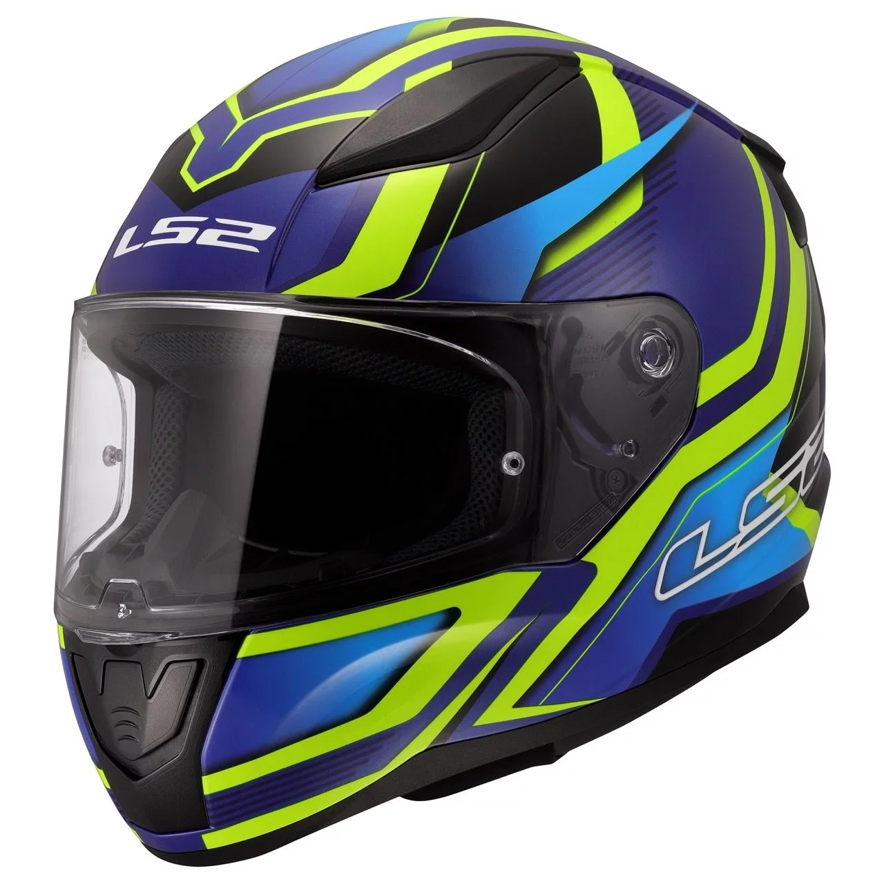 LS2 FF353 RAPID 2 FLITZ HI-VIZ YELLOW BLUE