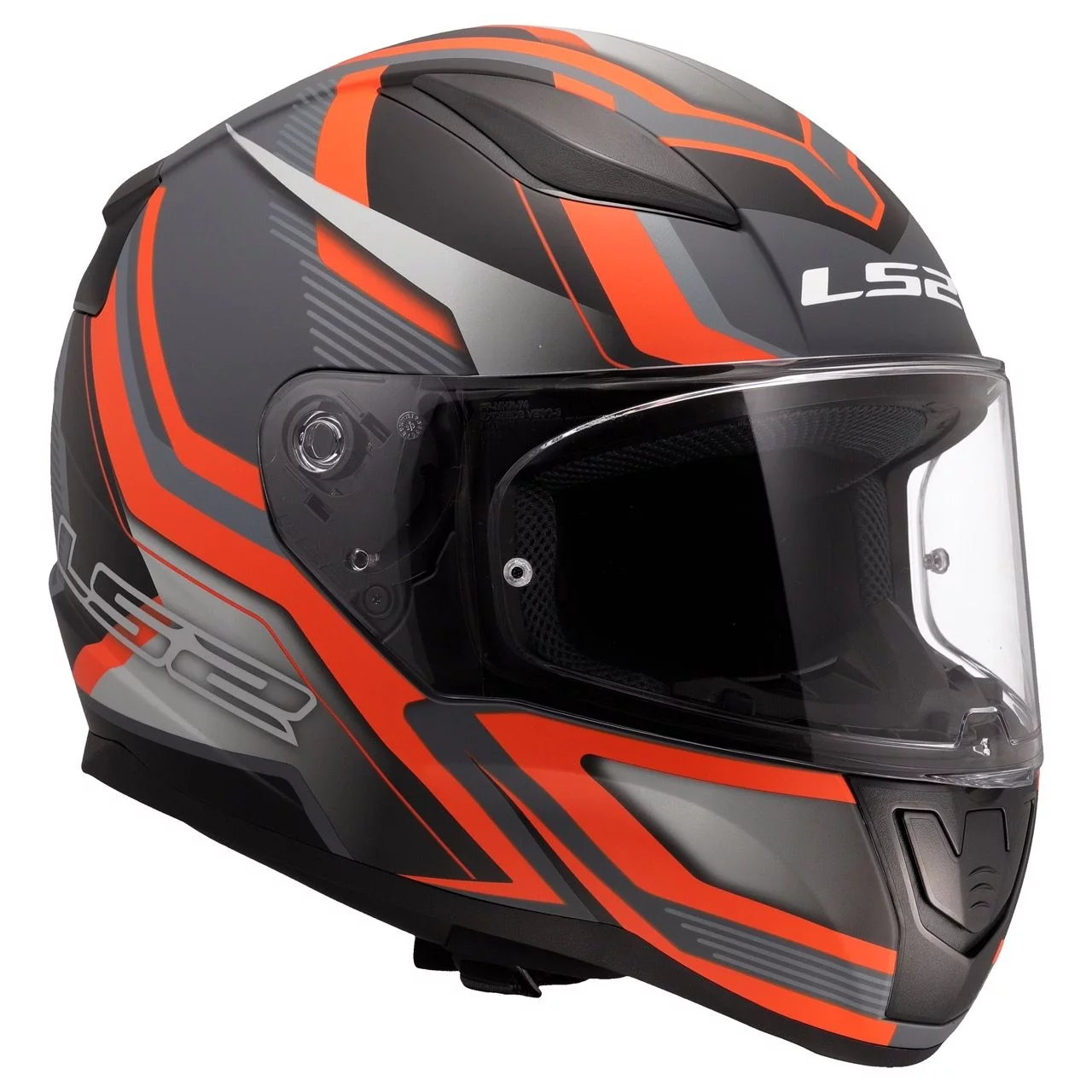 LS2 FF353 RAPID 2 FLITZ MATT ORANGE GREY