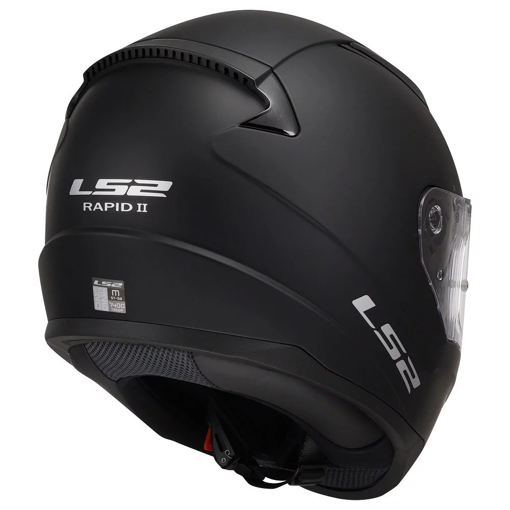 LS2 FF353 RAPID 2 SOLID MATT BLACK