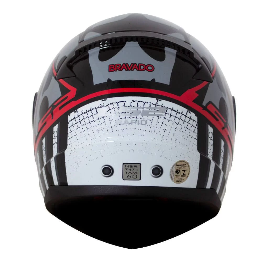 LS2 FF353 RAPID BRAVADO BLACK RED