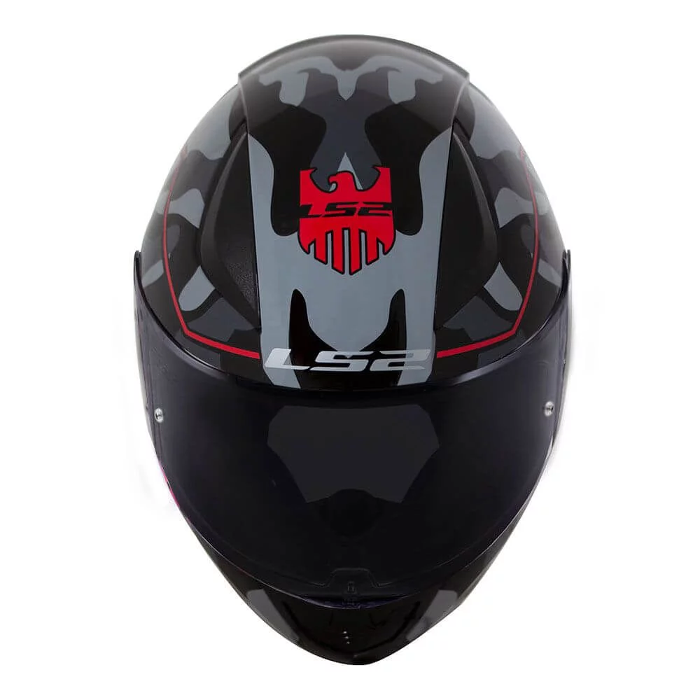LS2 FF353 RAPID BRAVADO BLACK RED