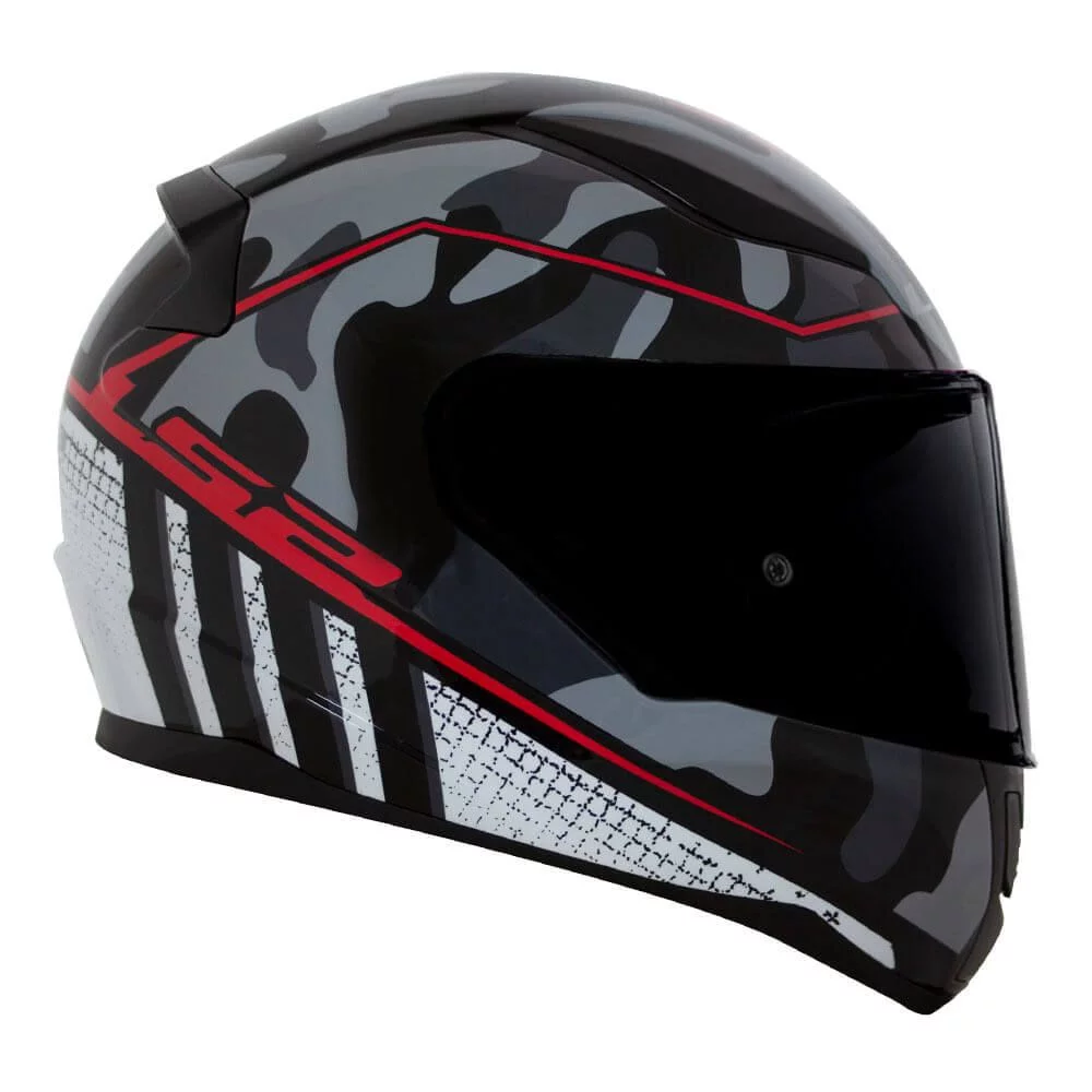 LS2 FF353 RAPID BRAVADO BLACK RED