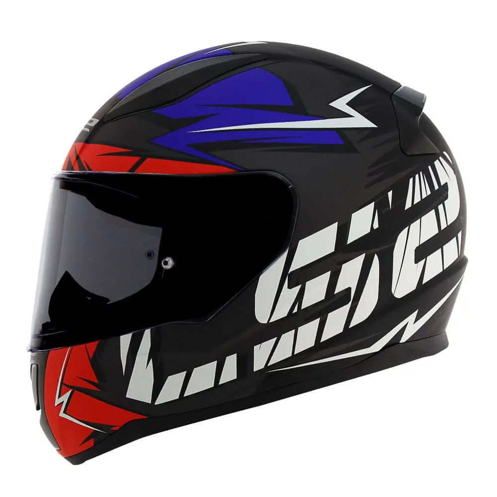 LS2 FF353 RAPID CROMO MATTE BLACK RED BLUE