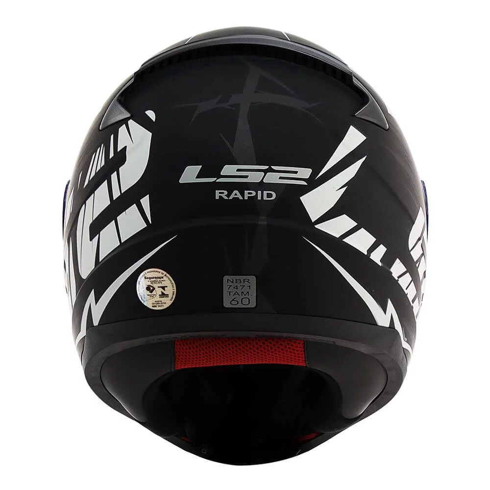 LS2 FF353 RAPID CROMO MATTE BLACK RED BLUE
