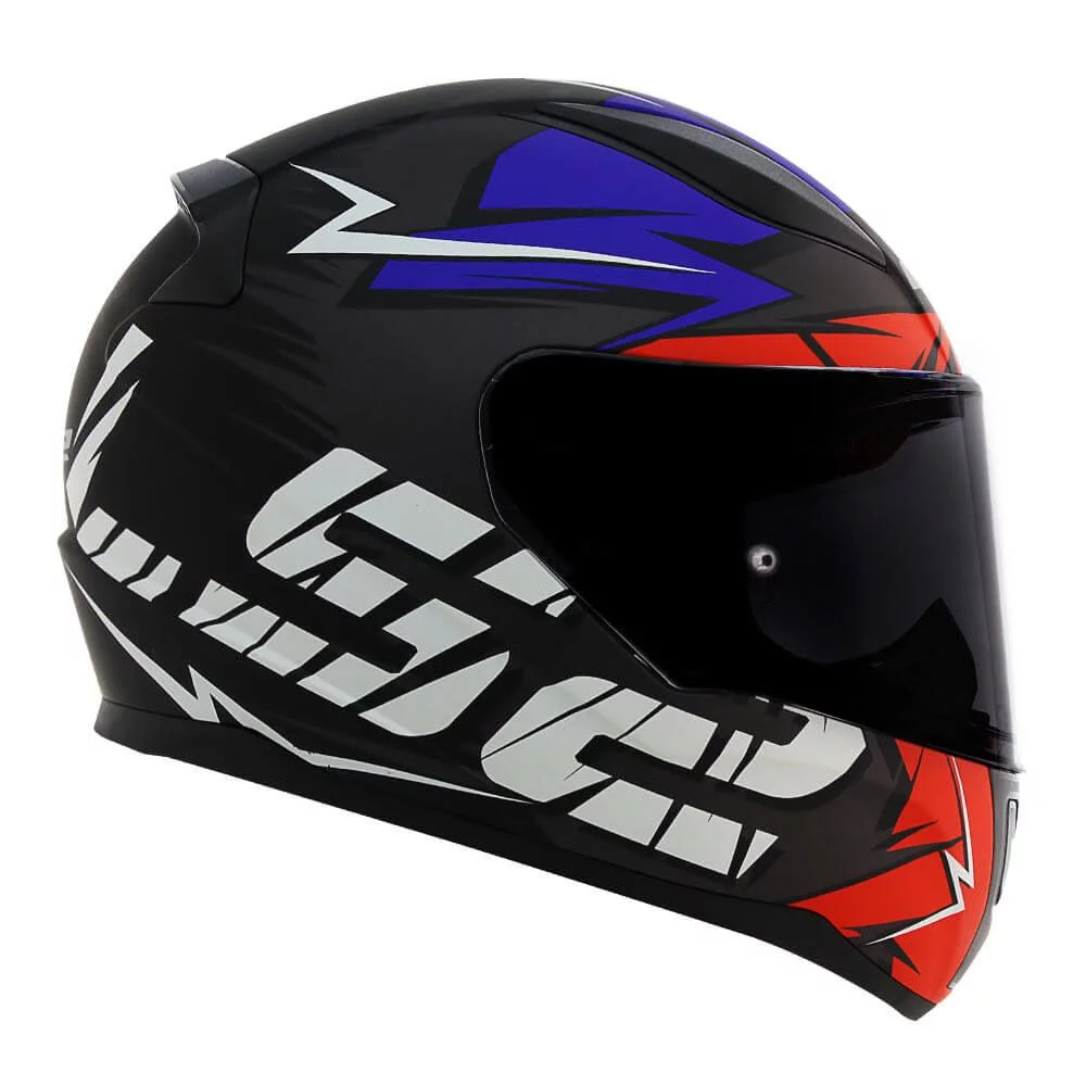LS2 FF353 RAPID CROMO MATTE BLACK RED BLUE