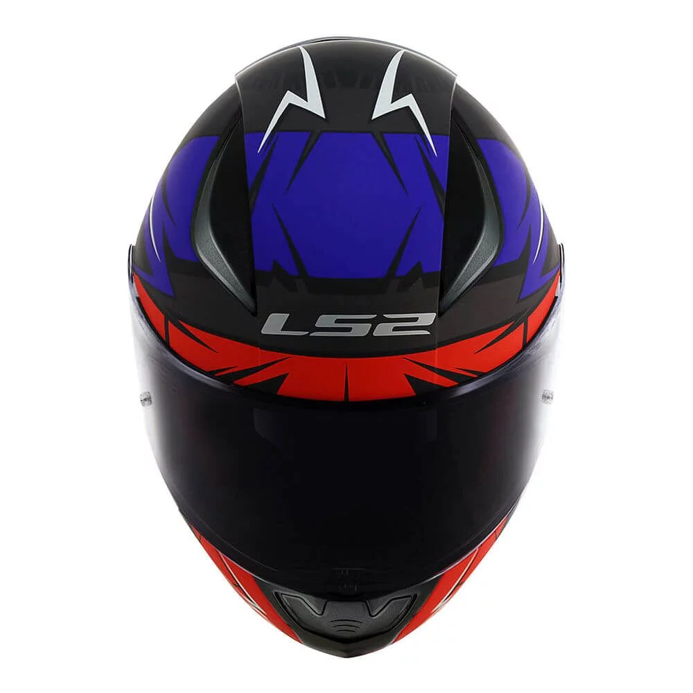 LS2 FF353 RAPID CROMO MATTE BLACK RED BLUE