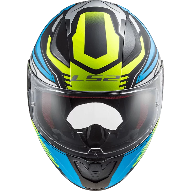 LS2 FF353 RAPID GALE MATT BLACK BLUE YELLOW