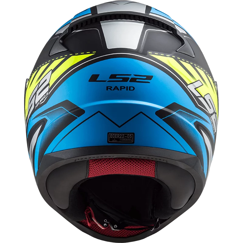 LS2 FF353 RAPID GALE MATT BLACK BLUE YELLOW
