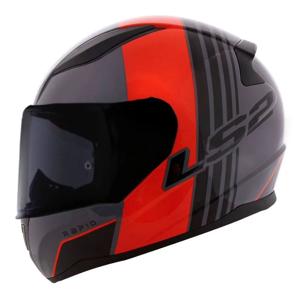 LS2 FF353 RAPID MULTIPLY MATT GREY BLACK RED