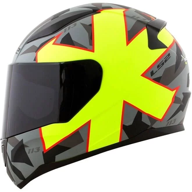 LS2 FF353 RAPID PASCHOALIN MATTE GREY/ HI-VIS YELLOW