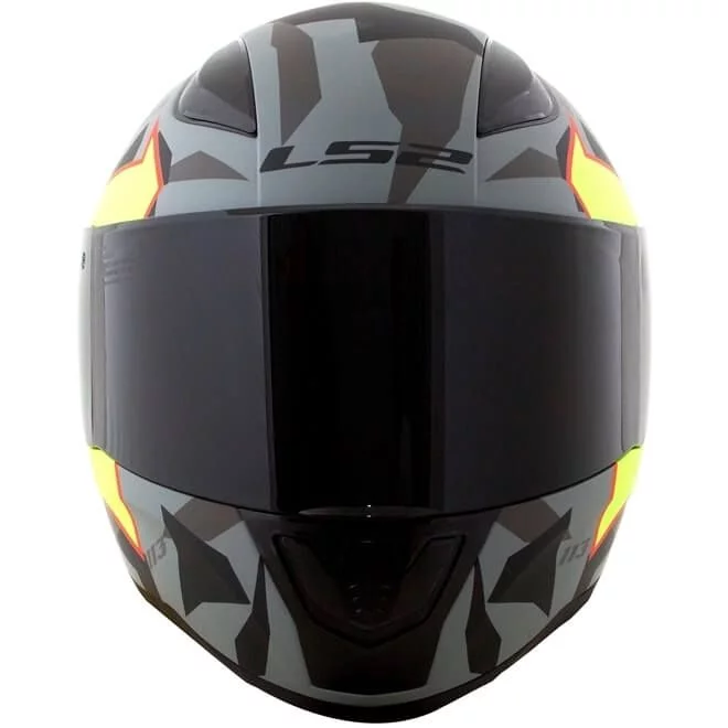 LS2 FF353 RAPID PASCHOALIN MATTE GREY/ HI-VIS YELLOW
