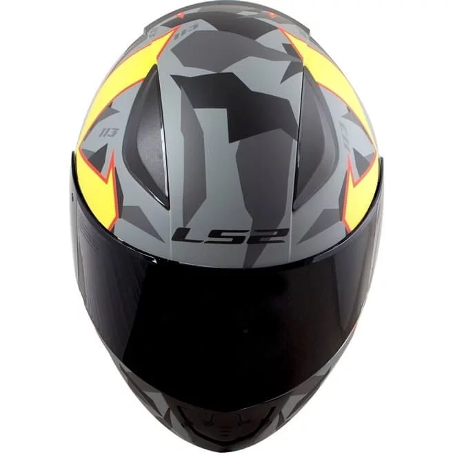 LS2 FF353 RAPID PASCHOALIN MATTE GREY/ HI-VIS YELLOW