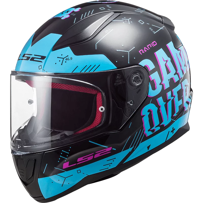 LS2 FF353 RAPID PLAYER BLACK SKY BLUE