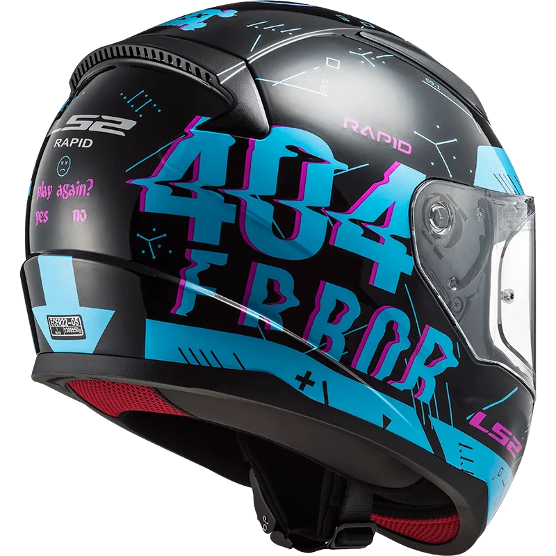 LS2 FF353 RAPID PLAYER BLACK SKY BLUE
