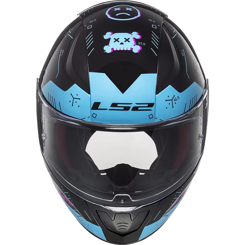 LS2 FF353 RAPID PLAYER BLACK SKY BLUE