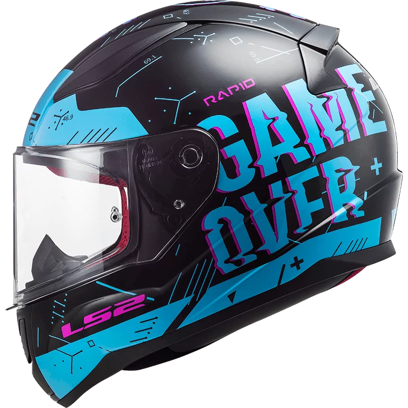 LS2 FF353 RAPID PLAYER BLACK SKY BLUE