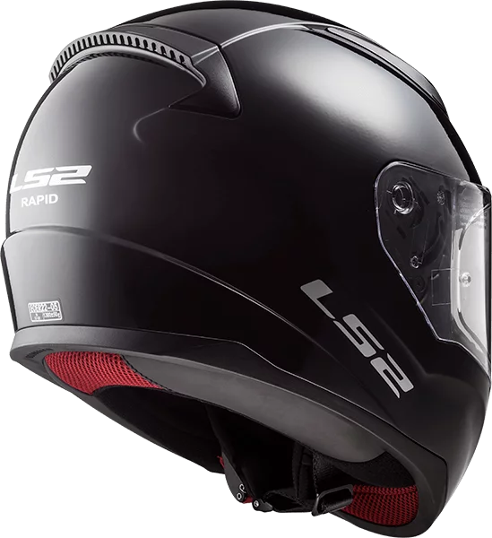 LS2 FF353 RAPID SINGLE MONO GLOSS BLACK