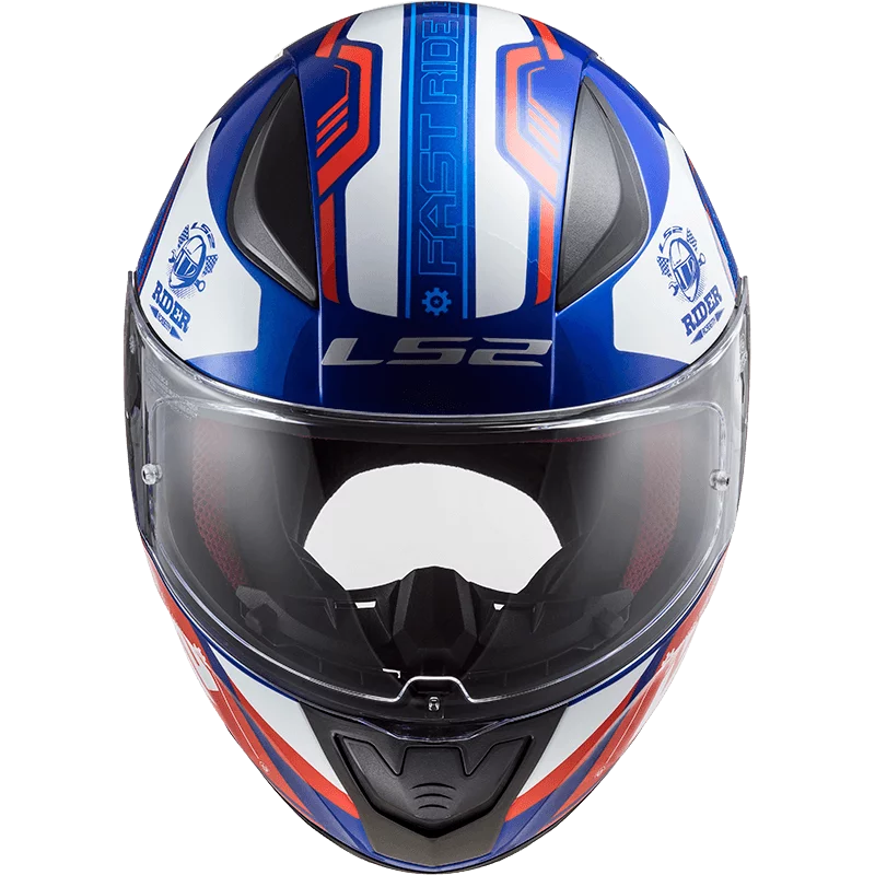 LS2 FF353 RAPID STRATUS GLOSS BLUE RED WHITE