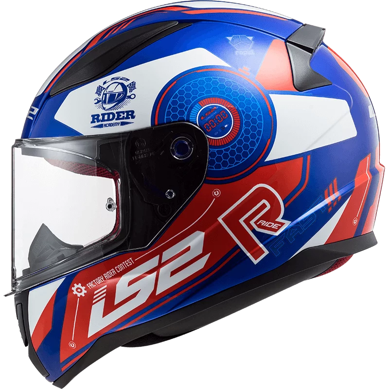 LS2 FF353 RAPID STRATUS GLOSS BLUE RED WHITE