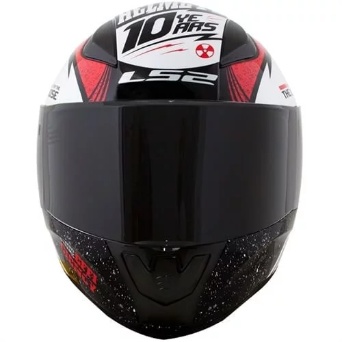 LS2 FF353 RAPID THUNDER GLOSS WHITE BLACK RED