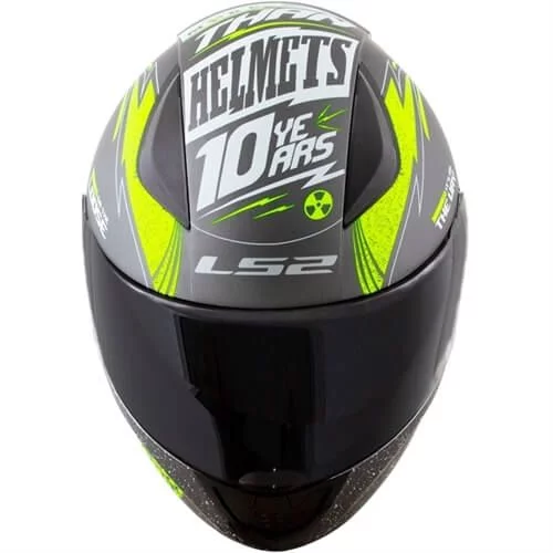 LS2 FF353 RAPID THUNDER MATT TITANIUM NEON YELLOW