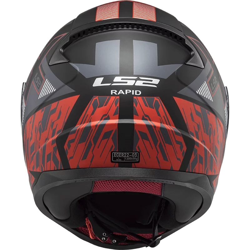 LS2 FF353 RAPID XTREET MATT BLACK RED