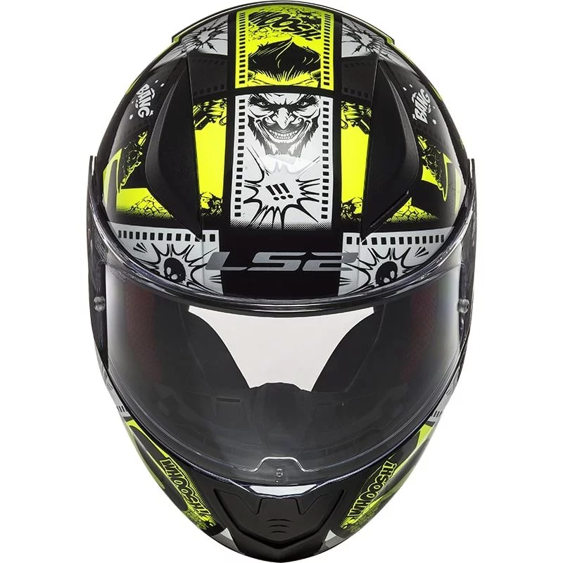 LS2 FF353J RAPID MINI VIGNETTE BLACK HI-VIS YELLOW
