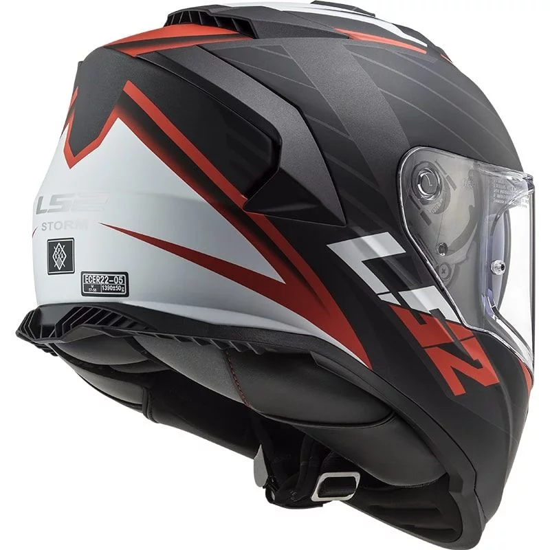 LS2 FF800 STORM 2 NERVE MATT BLACK RED