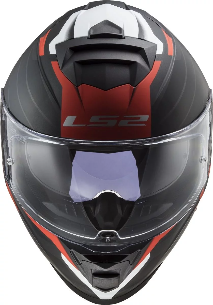 LS2 FF800 STORM 2 NERVE MATT BLACK RED