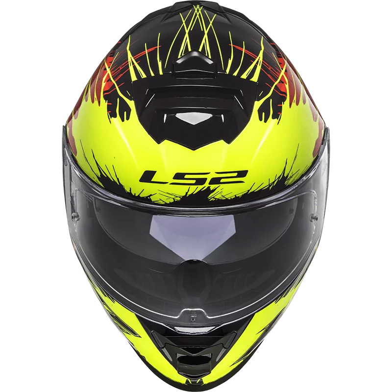 LS2 FF800 STORM DROP BLACK YELLOW RED