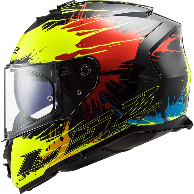 LS2 FF800 STORM DROP BLACK YELLOW RED