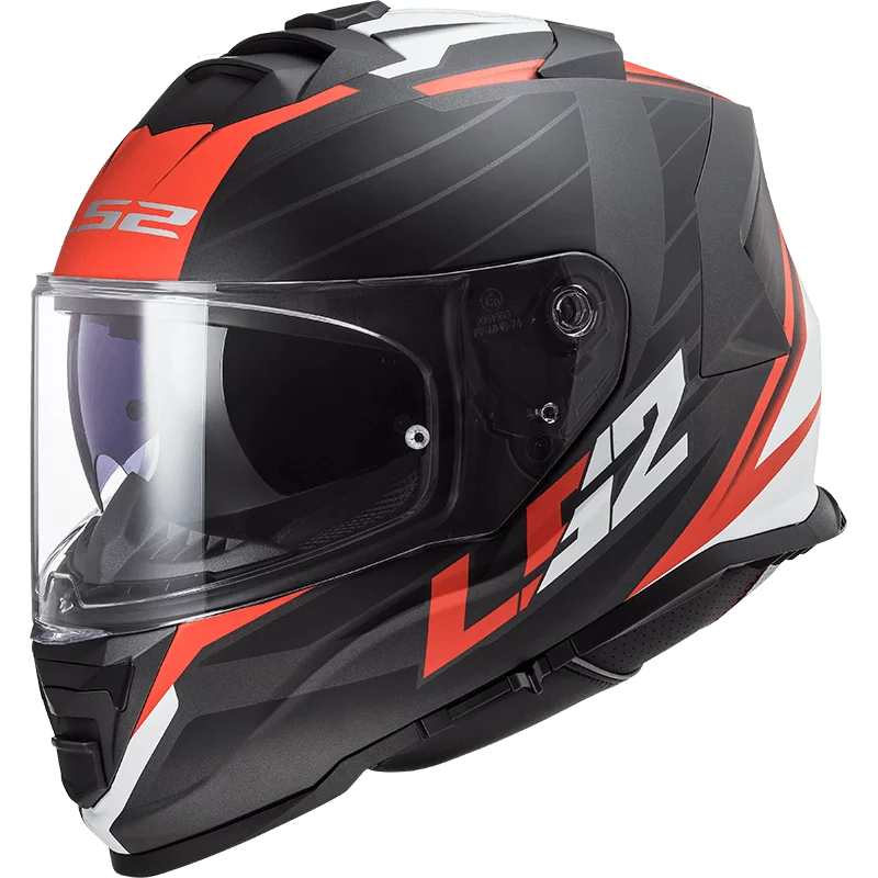 LS2 FF800 STORM NERVE MATT BLACK RED