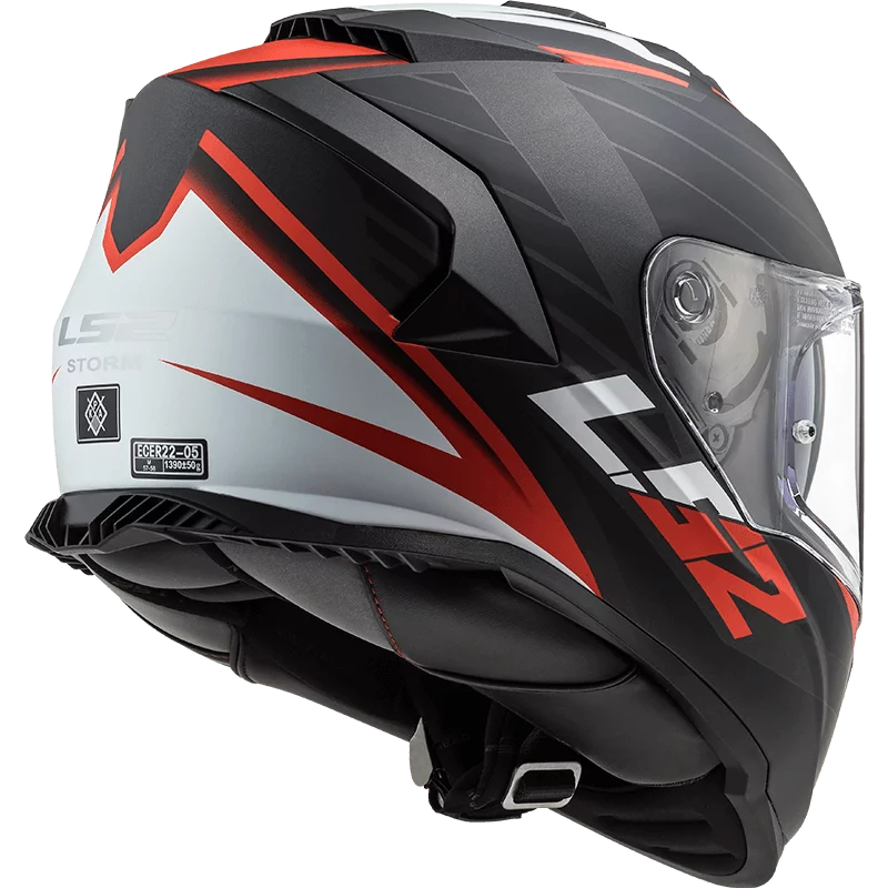 LS2 FF800 STORM NERVE MATT BLACK RED
